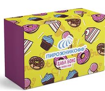 Зефир дабл бокс ассорти в розово-желтой упаковке