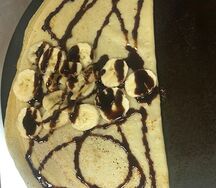 Блин банан-шоколад