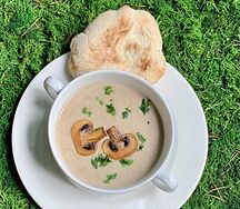 Суп-пюре из свежих грибов