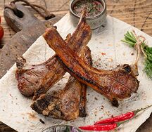 Шашлык из бараньей корейки