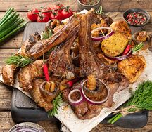 Микс шашлыков из курицы и баранины