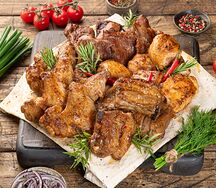 Микс шашлыков из курицы и свинины