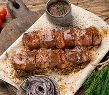 Говяжья печень с курдюком