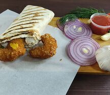 Шаурма с креветками