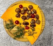 Шампиньоны на мангале