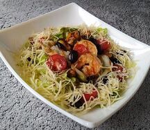 Теплый с морепродуктами