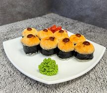 Запечённый ролл с креветкой