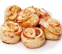 Рулетики с ветчиной