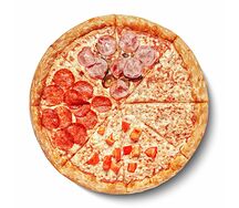 Пицца Четыре сезона на толстом тесте 