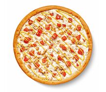 Пицца Сырный цыпленок на толстом тесте 