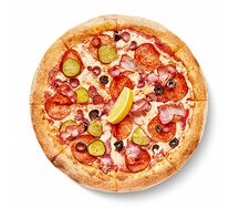 Пицца Солянка на тонком тесте 