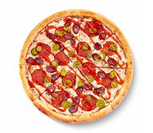 Пицца Демон на тонком тесте 