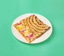 Блин с ветчиной и сыром