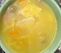 Суп-лапша куриный с грибами