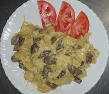 Паста с телятиной