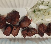 Шашлык из телячьего сердца