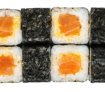 Маки с острым лососем