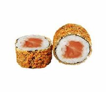 Жареный ролл с лососем