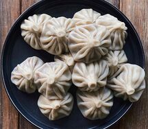 Хинкали из свинины и говядины