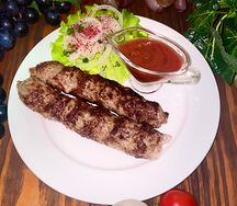 Люля-кебаб из свинины и говядины