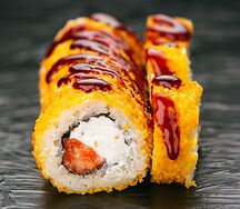 Ролл жареный Сливочный лосось