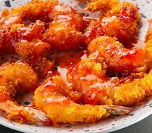 Тигровые креветки в кляре с хрустящей корочкой