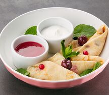 Блинчики с ягодами