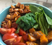 Поке с цыплёнком терияки