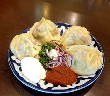 Манты узбекские с бараниной