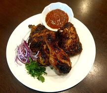 Курица на мангале