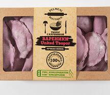 Замороженные вареники творог-клубника