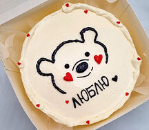 Бенто-тортик Люблю с мишкой