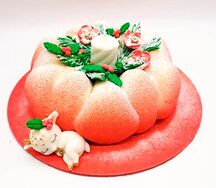 Муссовый торт Мандарин с шампанским