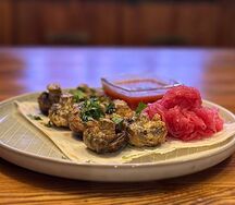 Шампиньоны на гриле