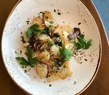 Картофель жареный с грибами