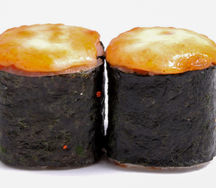 Запеченный ролл с мидиями