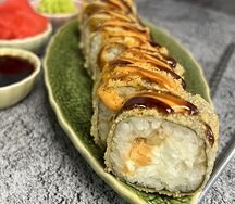 Ролл теплый с курицей терияки