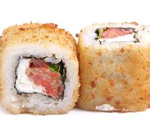 Теплый с лососем в терияки