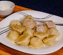 Пельмени cвинo-говяжьи