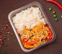 Курица с рисом по-тайски