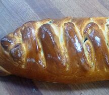 Пирог с рыбой и яйцом