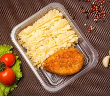 Котлета рыбная с картофельным пюре