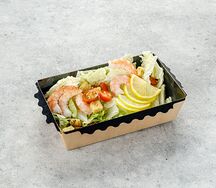 Салат Цезарь с креветками