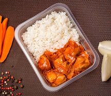 Гуляш из свинины с рисом