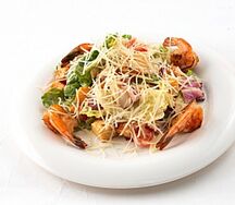 Салатный микс с креветками