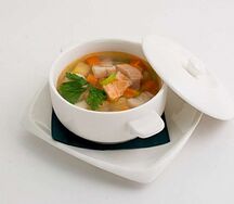 Уха из двух видов рыбы