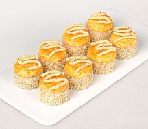 Медовая креветка запеченный ролл