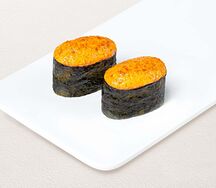 Краб запеченный суши 2шт