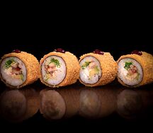 Жаренный ролл с угрем