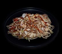 Удон с креветками